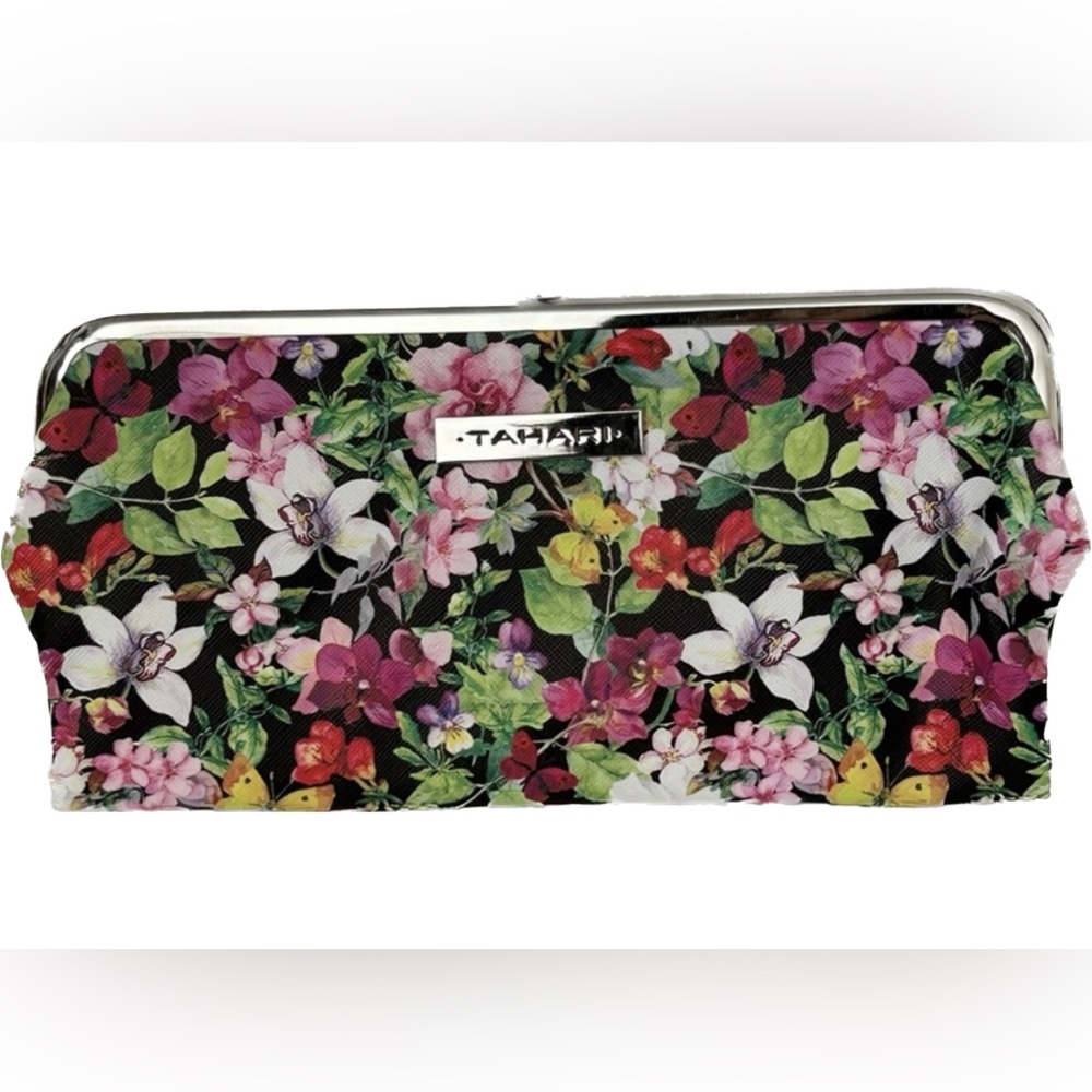 TAHARI Flowered clutch